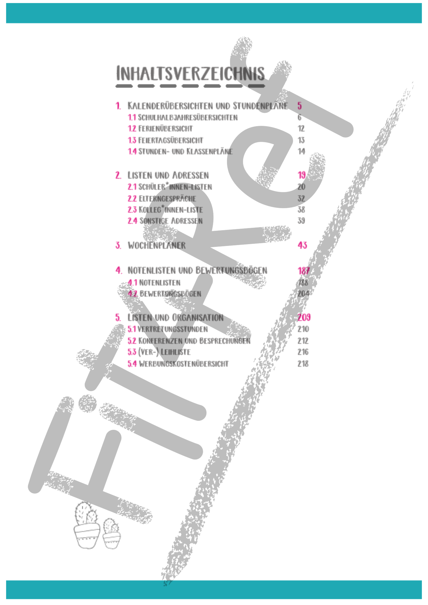 Vorschau Inhaltsverzeichnis